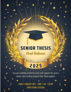 Senior Thesis Oral Defense Night